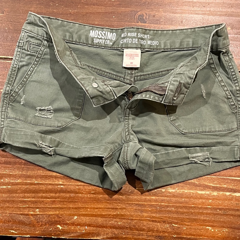 Mossimo Supply Co. Women's Olive Jean Shorts
